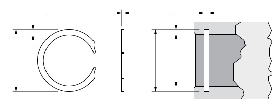 Illustration of an Internal Constant Section Ring with B-Type Ends