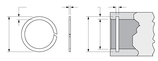 Illustration of an Internal Constant Section Ring with D-Type Ends