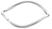 Nested wave spring with two turns nested together