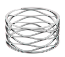 Crest-to-crest wave spring with flat shim ends