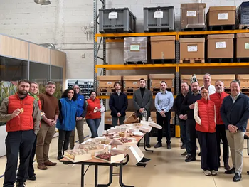 European Smalley team in warehouse