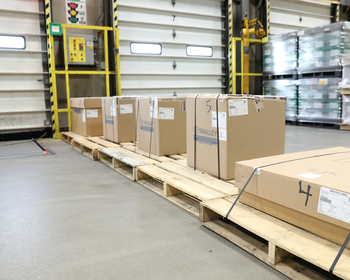 Shipping Boxes on Pallets
