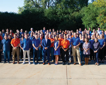 Company group photo of Smalley employees